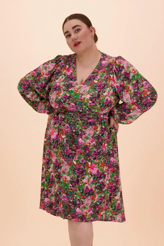 Wrap Dress Blooming Forest Bright sold by Ivalo.com
