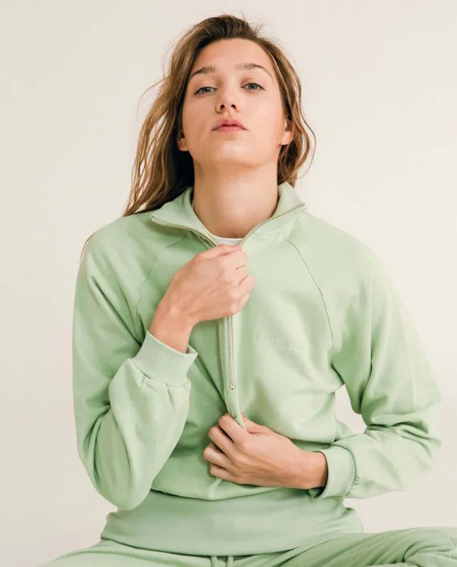 JUTELAUNE Half-Zip Sweatshirt Mint sold by Ivalo.com