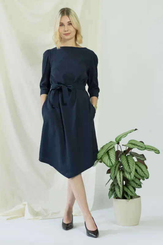Teresa Dress Dark Blue sold by Ivalo.com