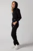 Women's Set With Zippered Hoodie And Joggers Black sold by Ivalo.com