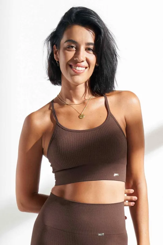 Vinyasa Sports Bra Brown sold by Ivalo.com