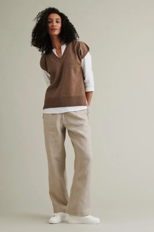 Vänö Merino Wool Vest Brown sold by Ivalo.com