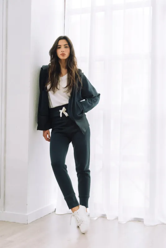 T-Shirt Jacket & Sweatpants Set Navy Blue sold by Ivalo.com
