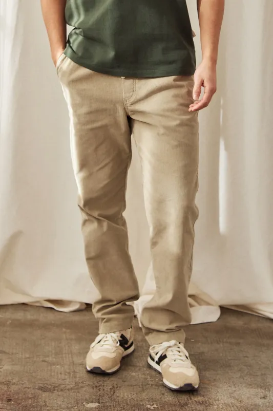 Trinity Micro Corduroy Pants Stone Beige sold by Ivalo.com
