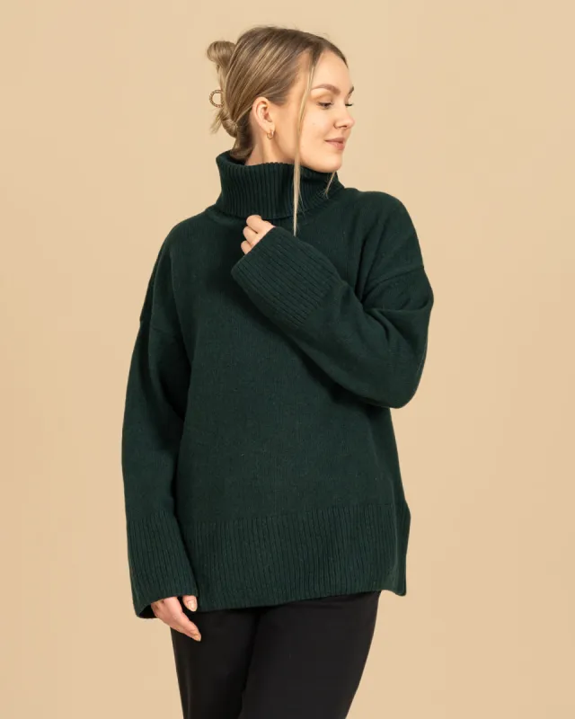 Utu Merino Wool Polo Knit Green sold by Ivalo.com