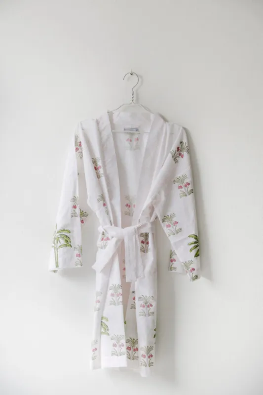 Palm Tree Kimono White sold by Ivalo.com