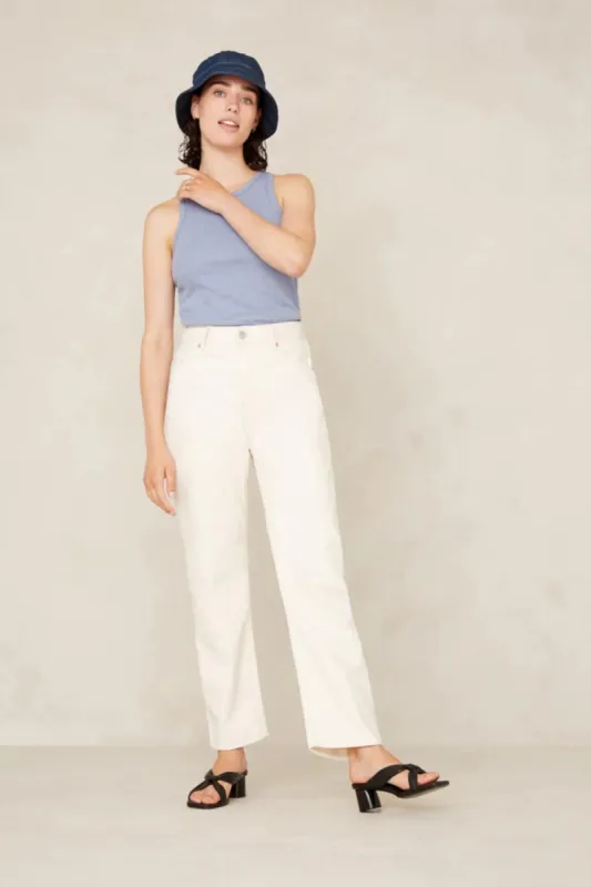Liora Cropped Jeans White sold by Ivalo.com