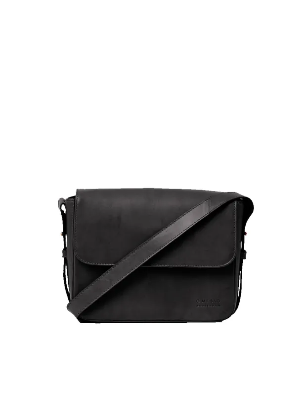 Gina Classic Leather Bag Black made by Ivalo.com