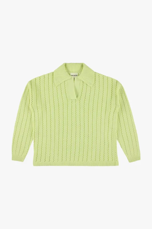 Percy Polo Knitwear Lime sold by Ivalo.com
