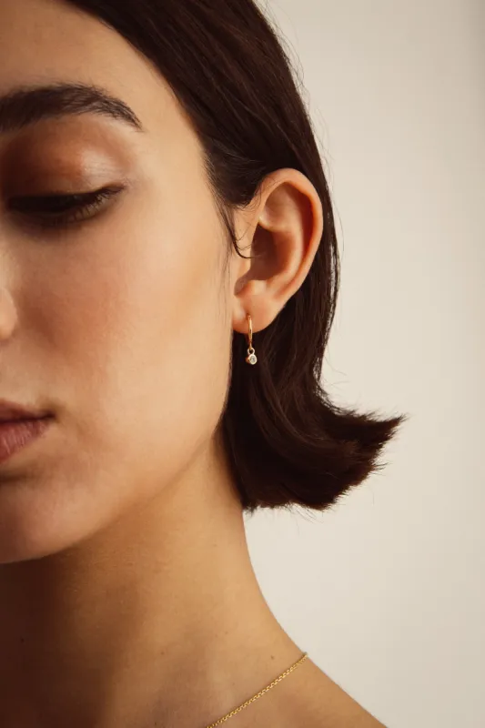 Classic Single Earring Gold sold by Ivalo.com