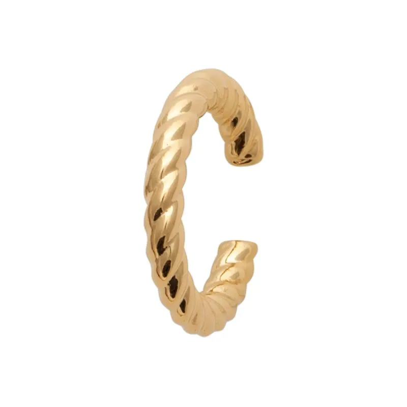 Twisted Earcuff Gold sold by Ivalo.com
