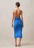 Delicate Tricot Midi Dress Blue sold by Ivalo.com