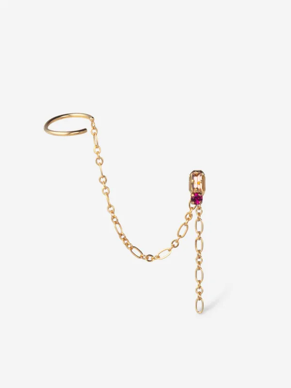 Cesar Single Chain Earcuff Nude sold by Ivalo.com
