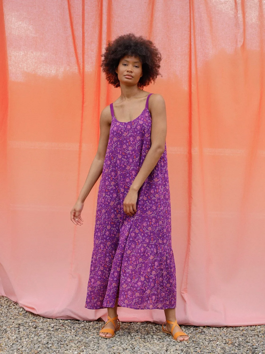 Strappy Prairie Dress Purple sold by Ivalo.com