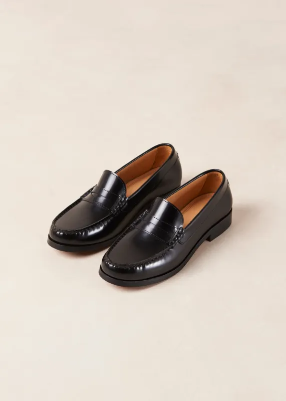 Rivet Leather Loafers Black sold by Ivalo.com