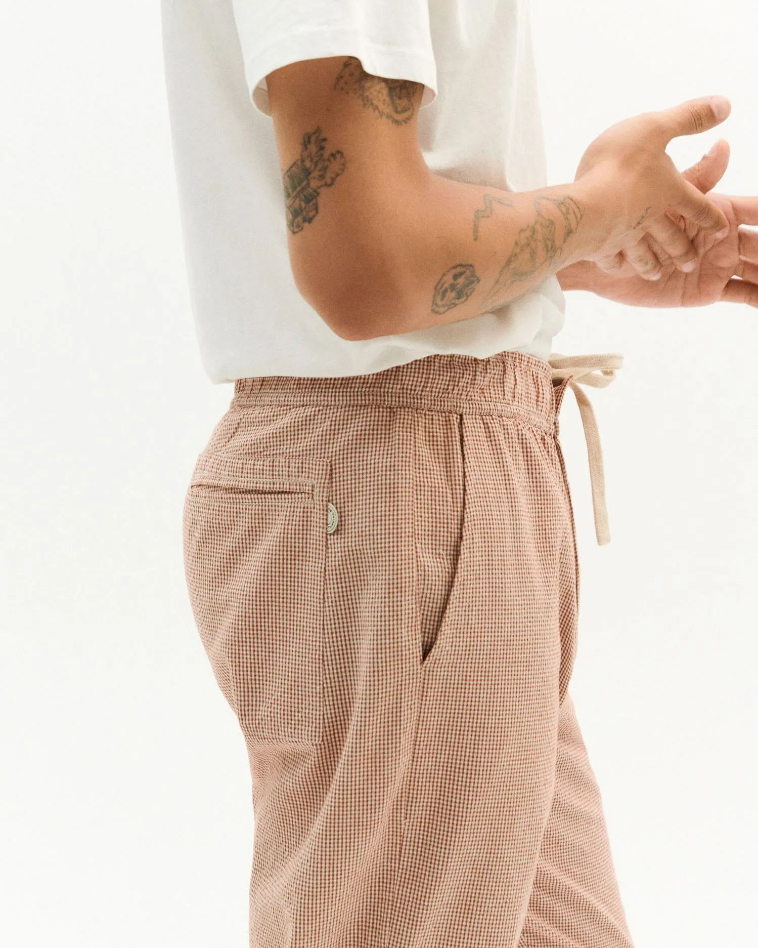 Seersucker Travel Pants Red sold by Ivalo.com product image thumbnail 4