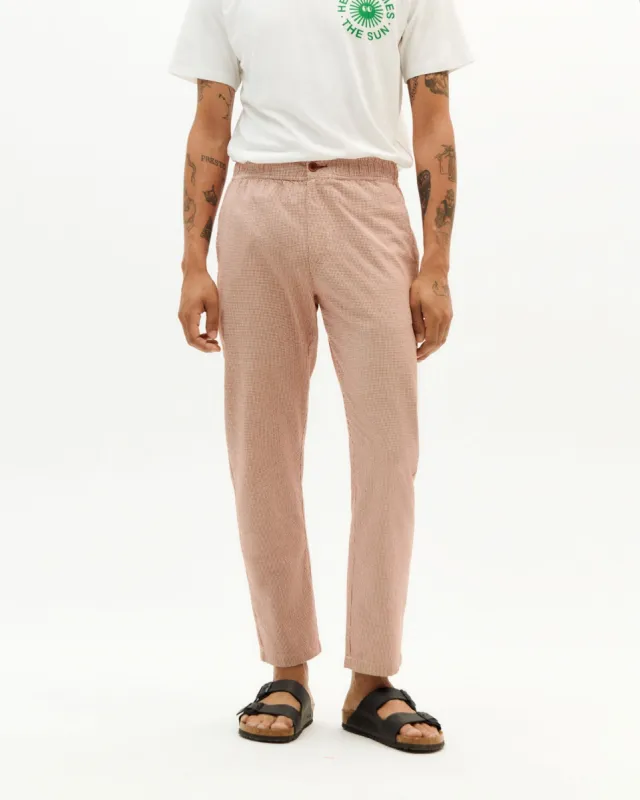 Seersucker Travel Pants Red sold by Ivalo.com