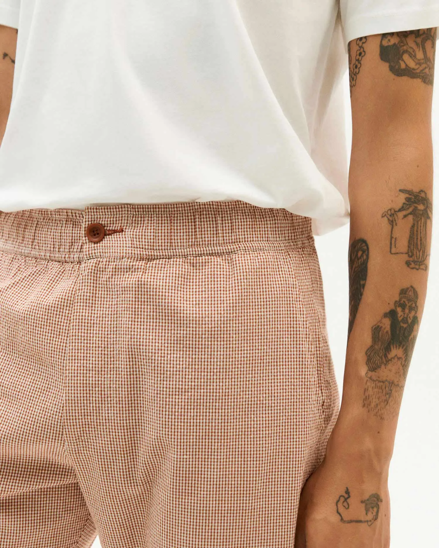 Seersucker Travel Pants Red sold by Ivalo.com product image thumbnail 3