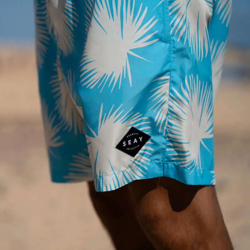 Swim Boxer Medium Blue Flower Print sold by Ivalo.com