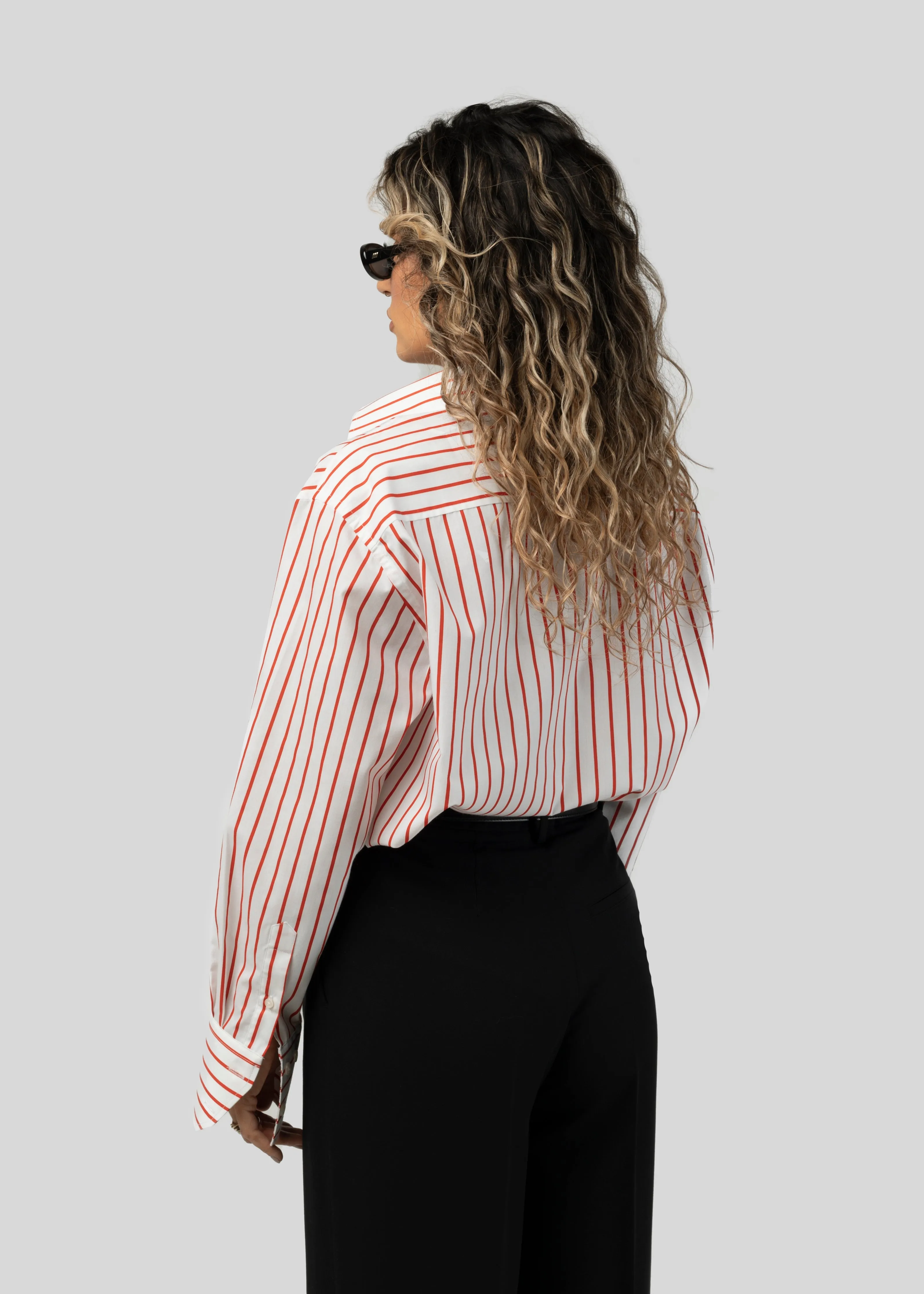 The Boyfriend Shirt Red & White Stripes sold by Ivalo.com product image thumbnail 3