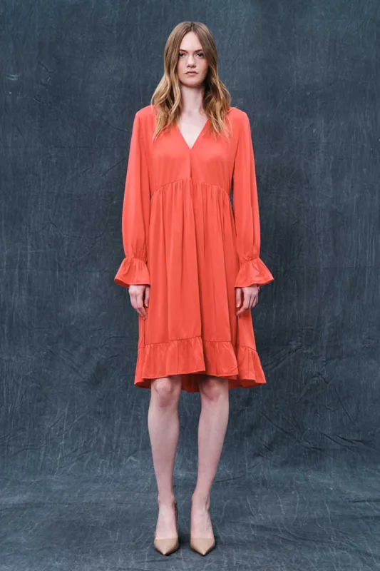 Pure Viscose V Neck Midi Dress sold by Ivalo.com