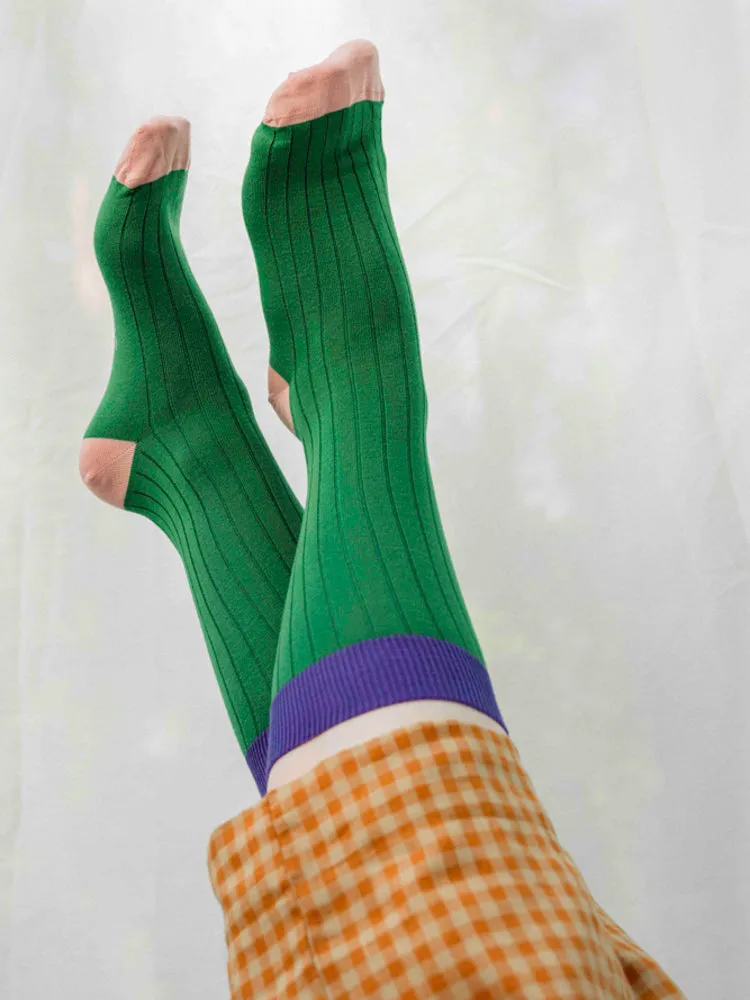 Bamboo Rib Socks Green sold by Ivalo.com