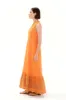 Cami Halter Neck Linen Dress Orange sold by Ivalo.com