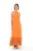 Cami Halter Neck Linen Dress Orange sold by Ivalo.com