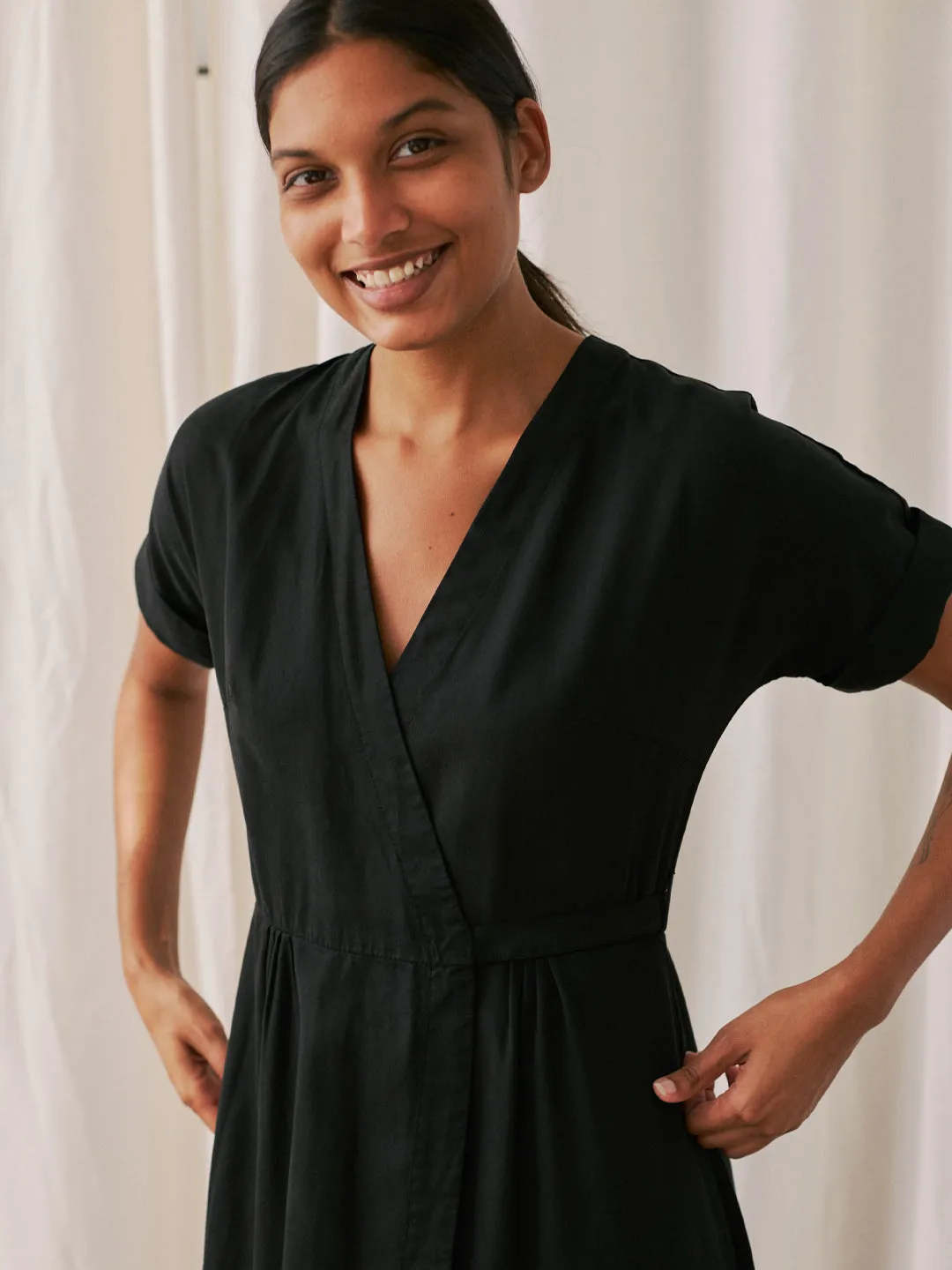 Vanier Wrap Dress Black sold by Ivalo.com product image thumbnail 3