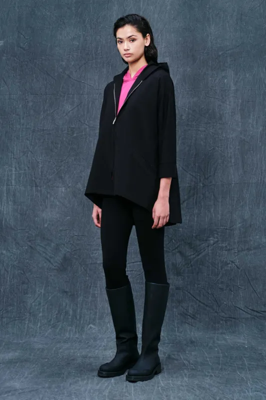 Viscose Blend Zip Jacket With Hood sold by Ivalo.com