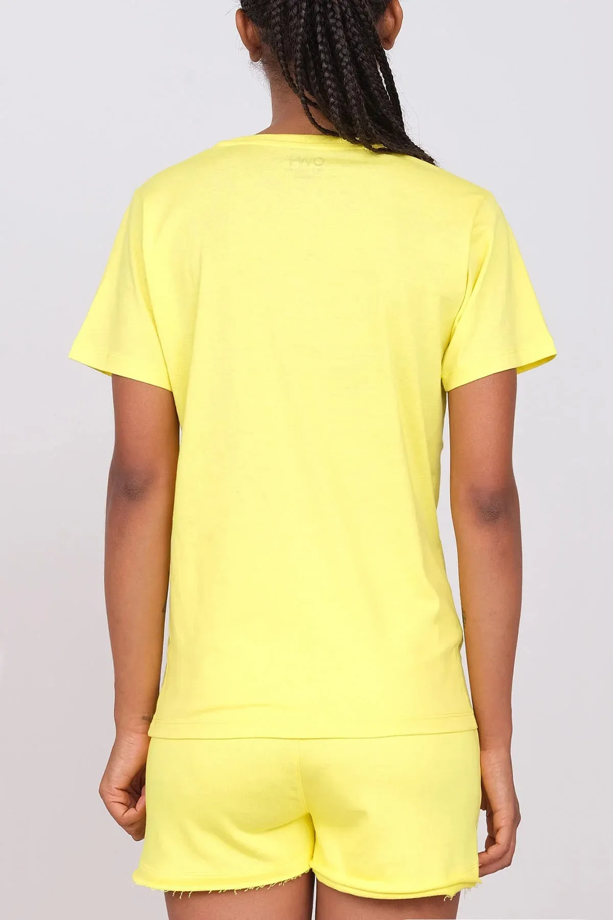 Women's V-Neck T-Shirt Yellow sold by Ivalo.com product image thumbnail 4