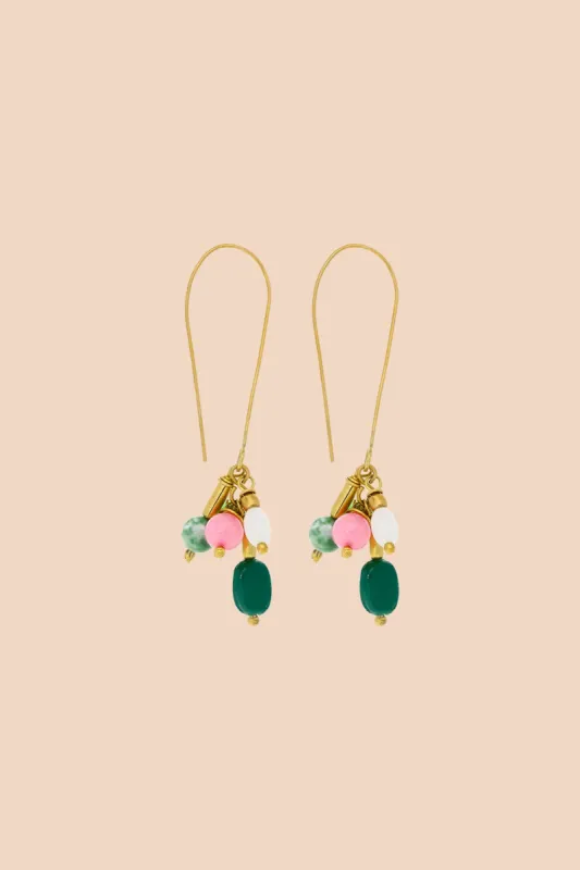 Joy Earrings Gold Green sold by Ivalo.com