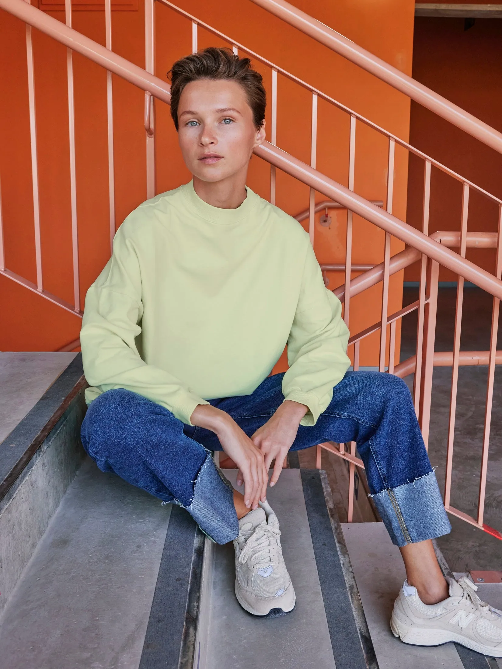 Basic Cotton Jumper Yellow sold by Ivalo.com product image thumbnail 4