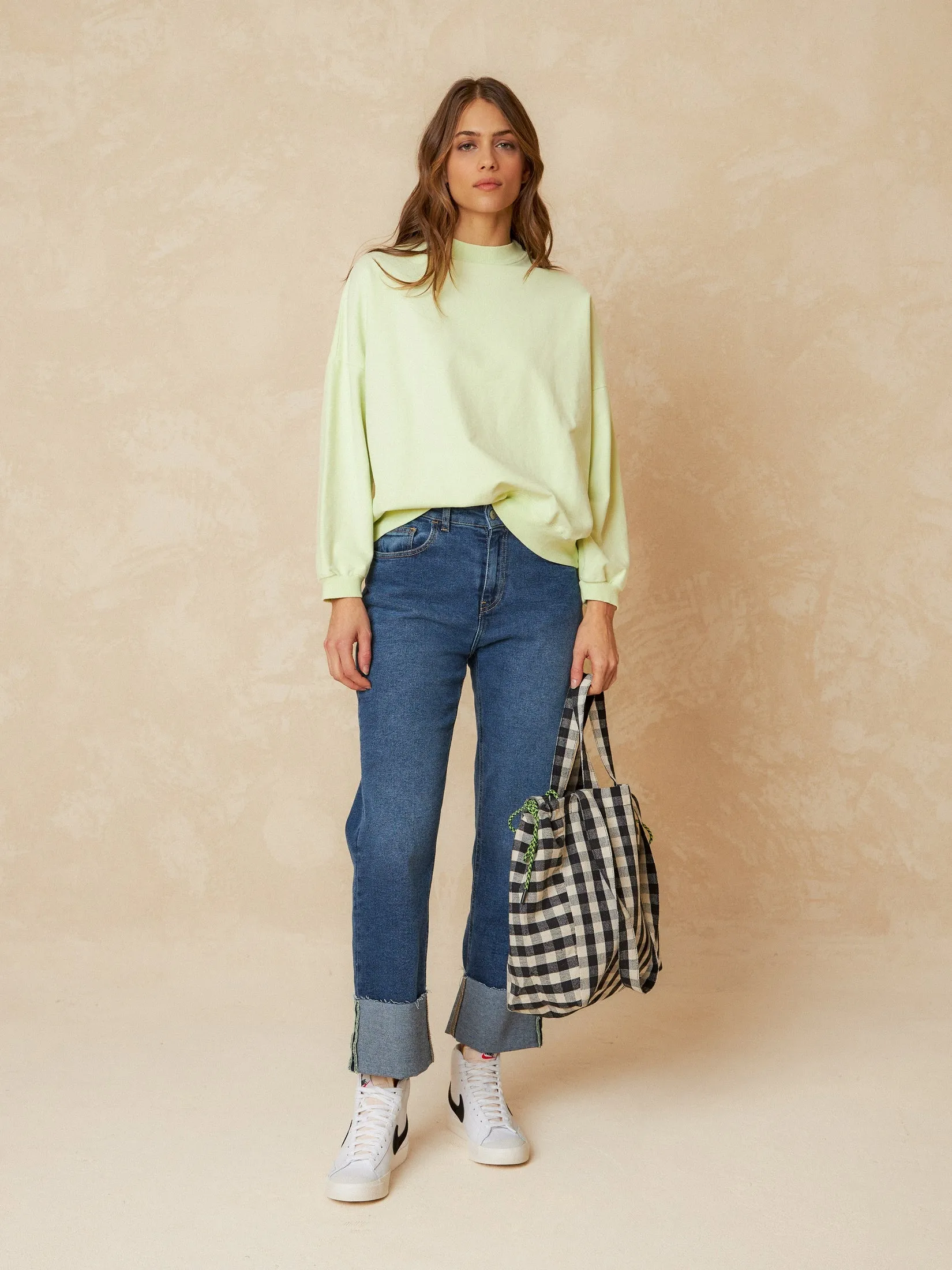 Basic Cotton Jumper Yellow sold by Ivalo.com product image thumbnail 2