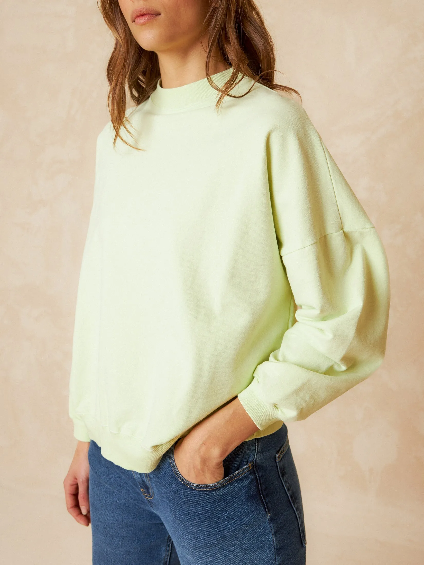 Basic Cotton Jumper Yellow sold by Ivalo.com