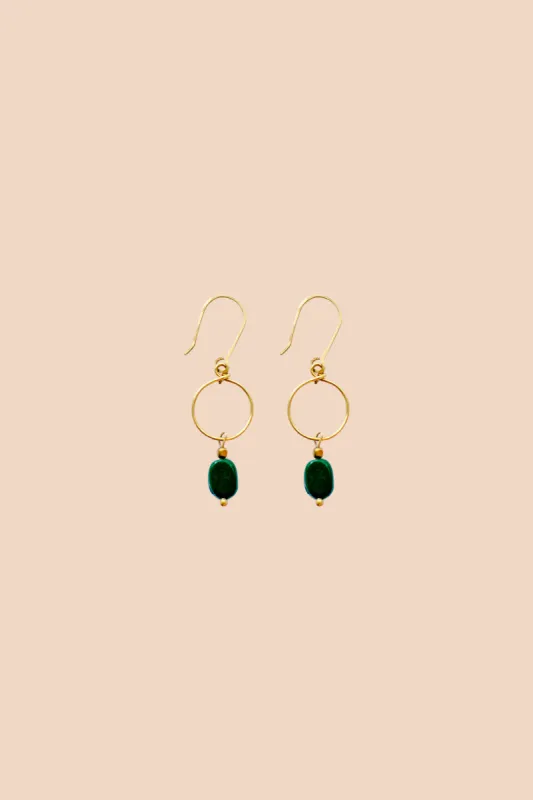 Alina Earrings Dark Green sold by Ivalo.com