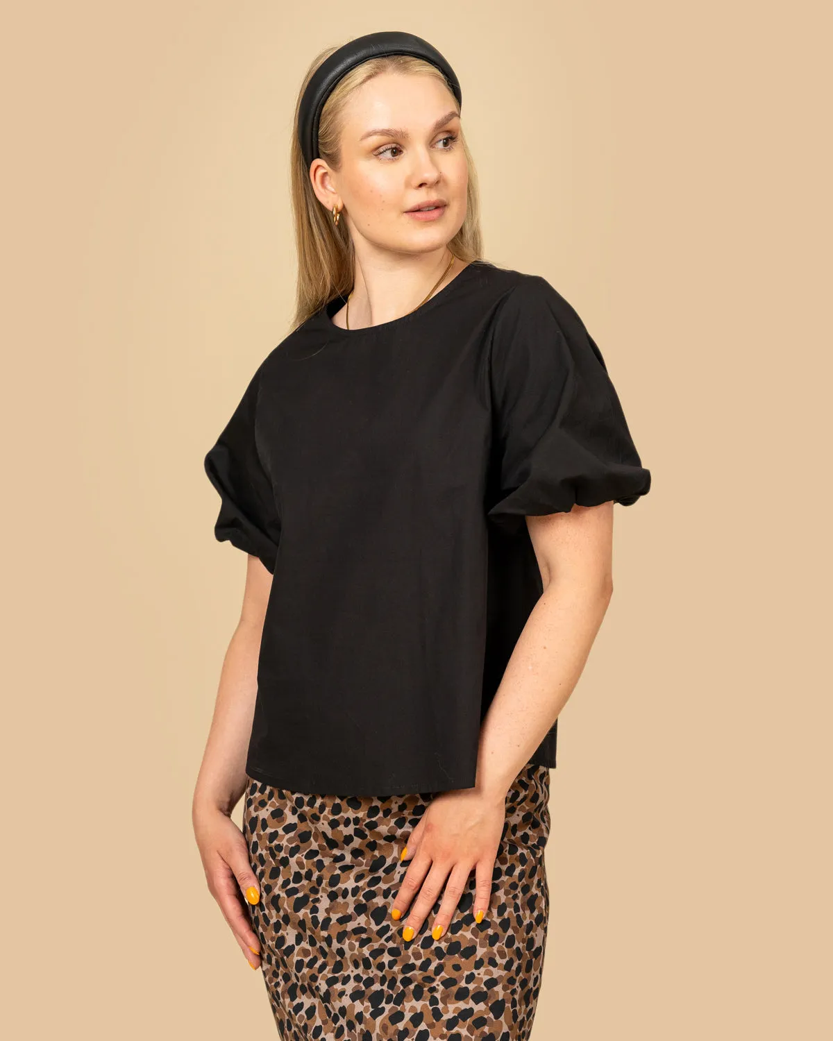 Balloon Sleeve Shirt Black sold by Ivalo.com product image thumbnail 5