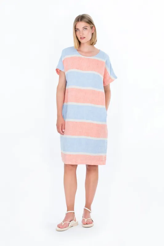 Masto Linen Dress Blue sold by Ivalo.com