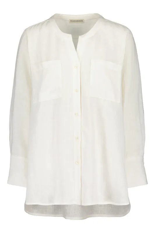 Nauvo Linen Shirt White sold by Ivalo.com
