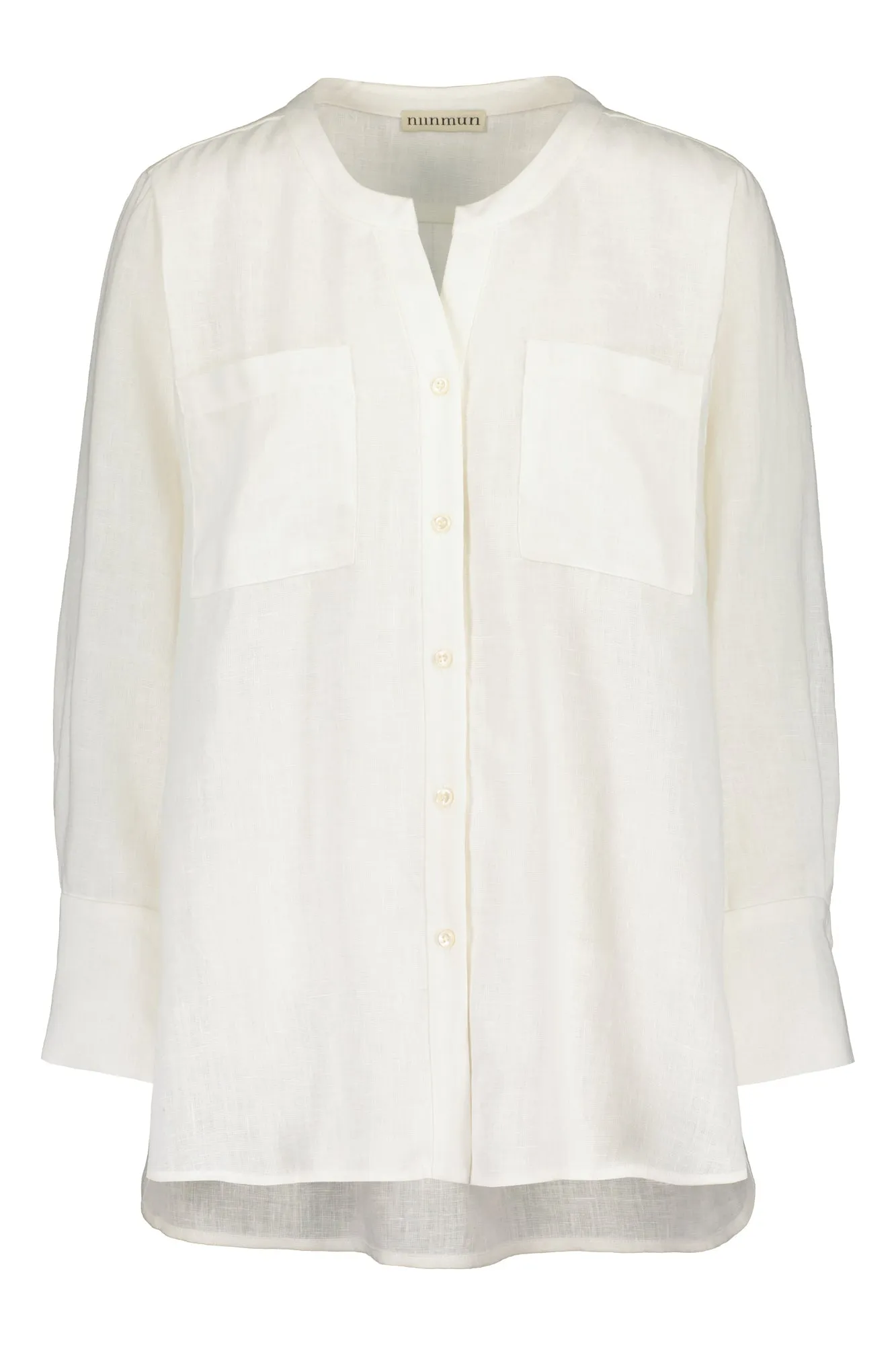 Nauvo Linen Shirt White sold by Ivalo.com