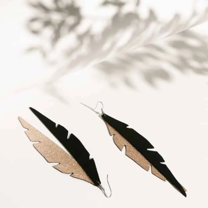 Feathers Glam Earrings sold by Ivalo.com