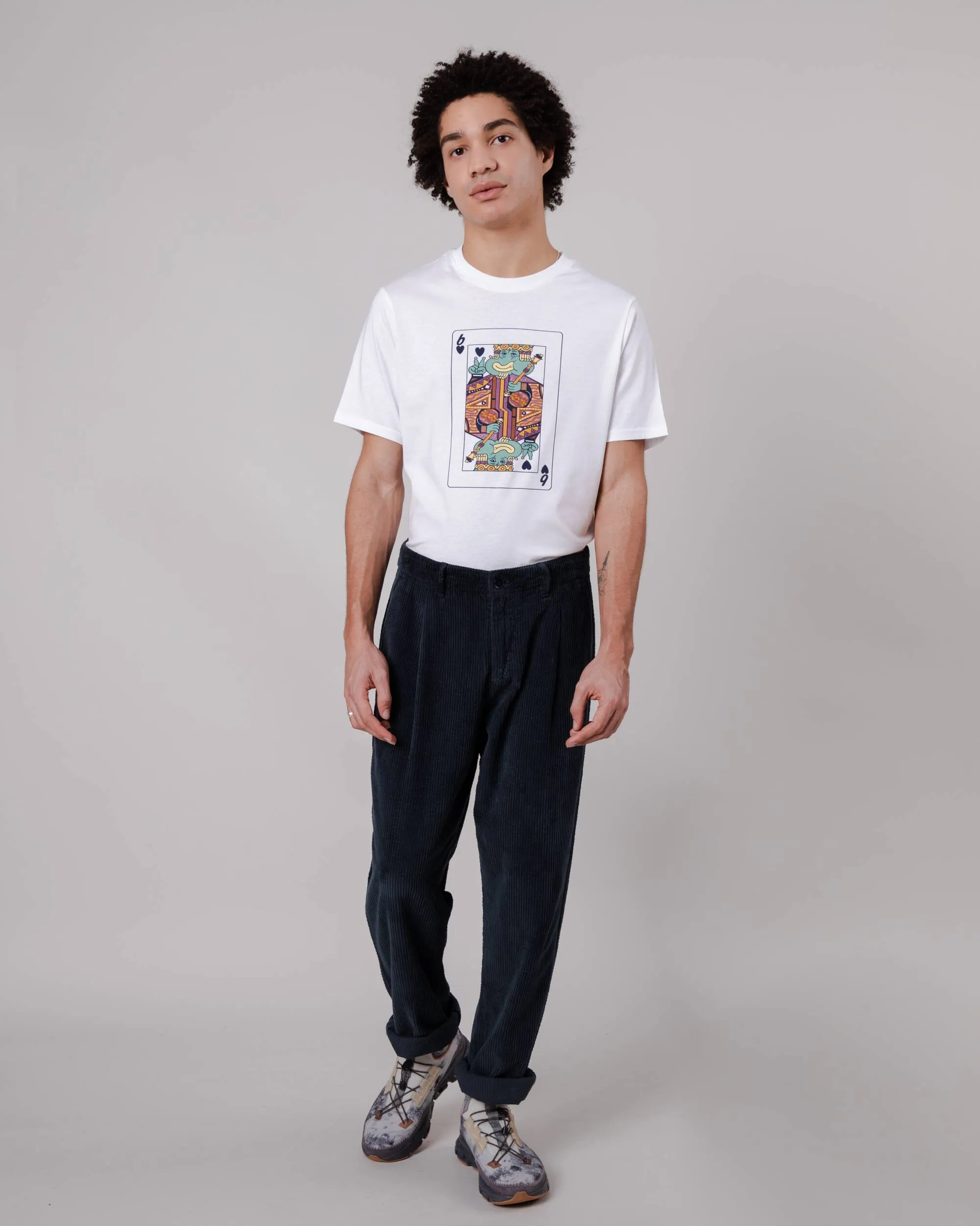 Men's Corduroy Pleated Pants Navy sold by Ivalo.com product image thumbnail 2