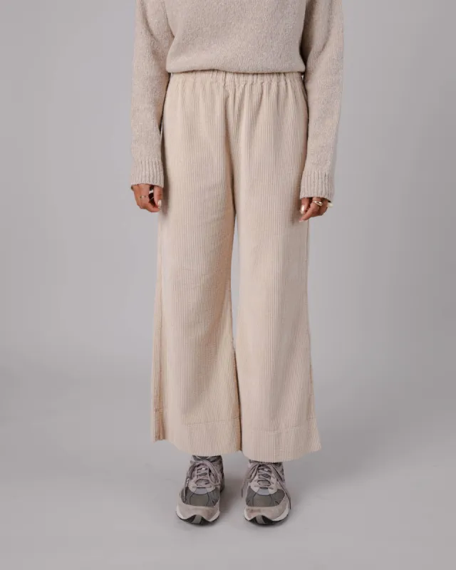 Wide Leg Corduroy Pants Cream sold by Ivalo.com