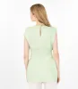 Pistachio Sleeveless Linen Top Green sold by Ivalo.com