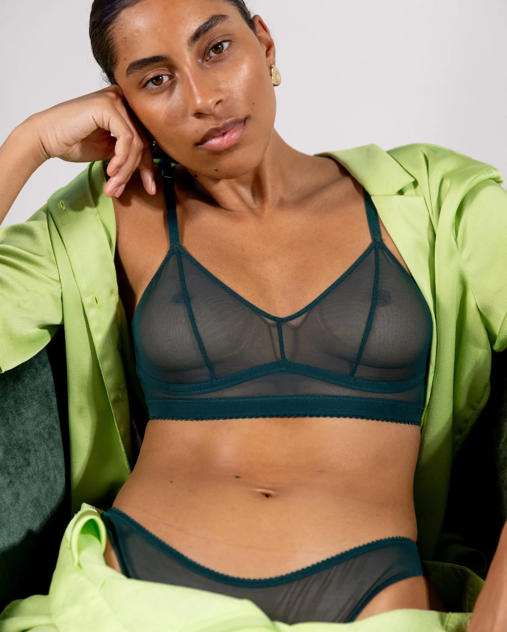 Mesh Balconette Pine Green sold by Ivalo.com product image thumbnail 5