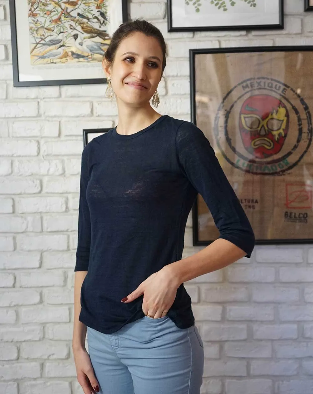 Zaza Top Navy Blue sold by Ivalo.com