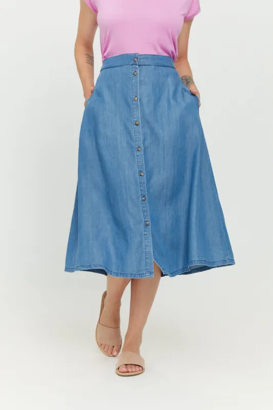 Amelia Denim Skirt sold by Ivalo.com