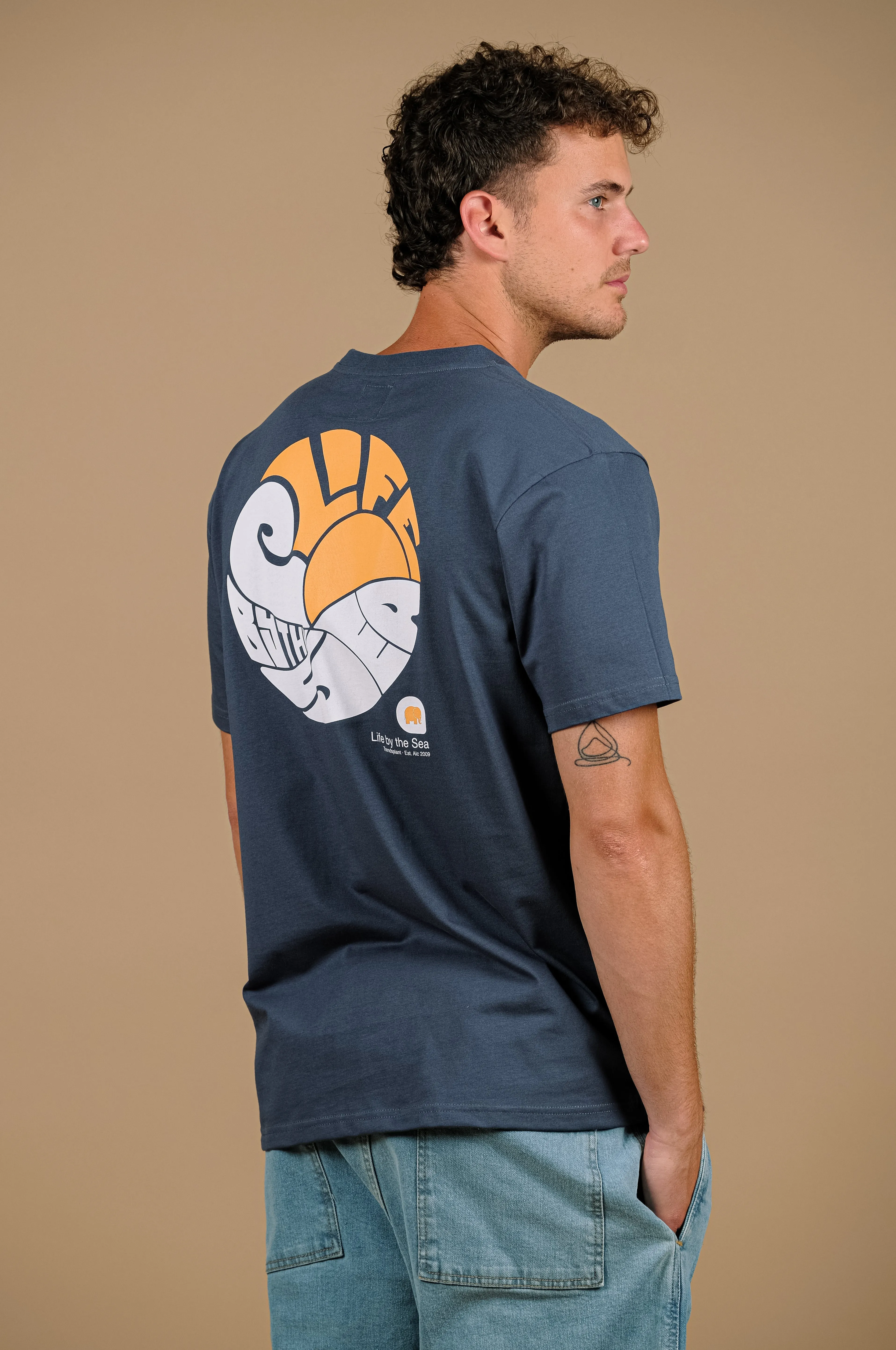 Life By The Sea VI T-Shirt Trendsplant Blue sold by Ivalo.com product image thumbnail 2