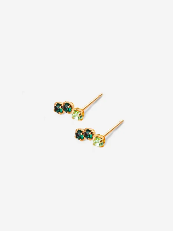 Gaston Earrings Emerald Green sold by Ivalo.com