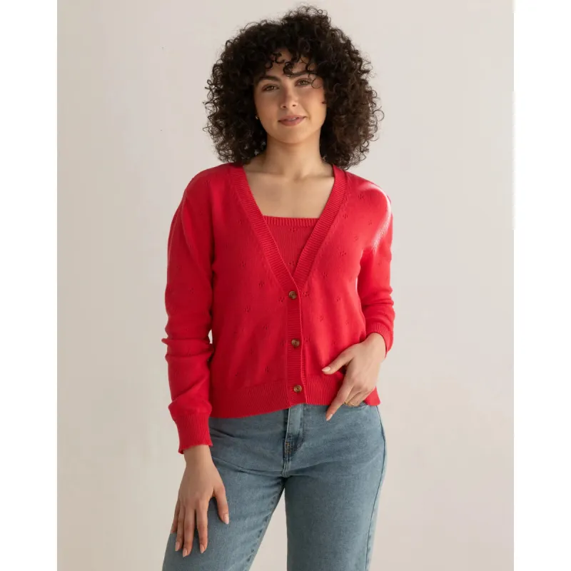 Rebeca Cardigan Coral sold by Ivalo.com